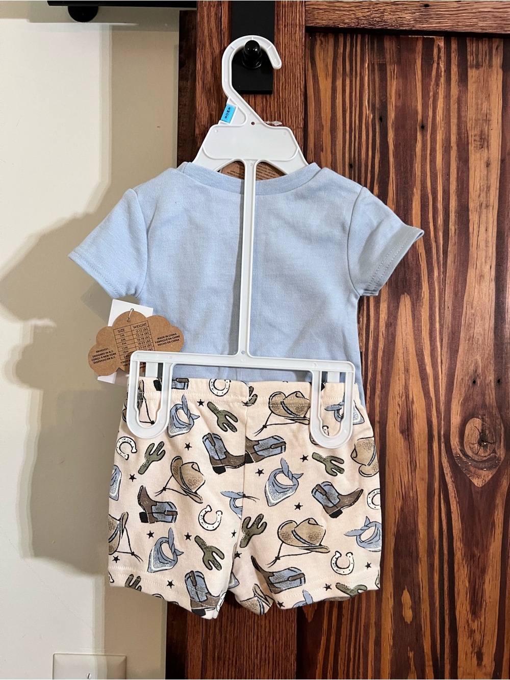 Baby Essentials "My First Rodeo" Light Blue Set - Picture 2 of 2